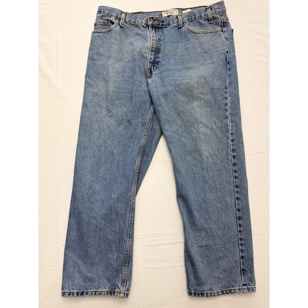 Levi Strauss Signature Jeans Mens 42x30 Blue Light‎ Wash Regular Fit Denim Pants